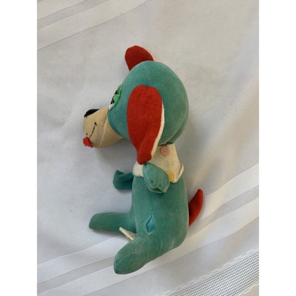 ⭐️Russ Berrie 1972 ⭐️Blue Hound Dog Velvet Plush Stuffed Animal  Vtg Rare!! - Picture 2 of 9